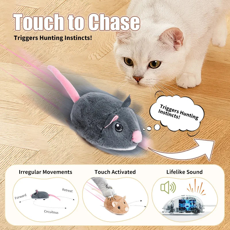 Interactive Mouse Cat Toys