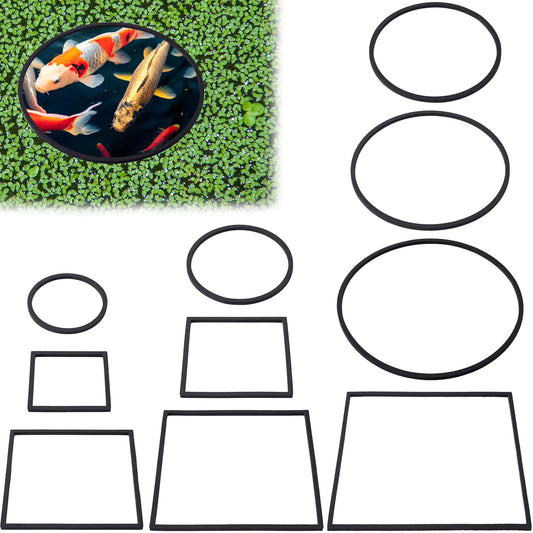 OIIKI 10 PCS Fish Feeding Rings Sets